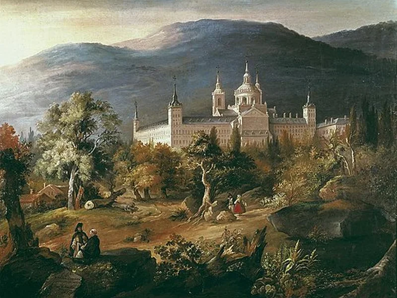 1814-Francisco de Paula Van Halen y Gil - Vista del monastero dell'EscoriaL